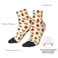 thumbnail image 6 of Naloa Ladybug And Bee Ankle Socks for Women Non Slip Socks No Show Socks Classic Low Cut Casual Socks Casual Socks, 6 of 7