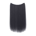 thumbnail image 1 of Hair Extensions Real Human Hair Remy Wire In Hair Extensions Secret Fish Line Hair Piece With 2 Clips Long Straight 20 Inch, 1 of 9