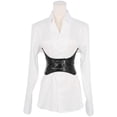 thumbnail image 6 of INSPIRE CHIC Women's Wide Elastic Waist Cincher Belt Steampunk Underbust Corset Style Belt for Dresses & Coats Small Black(Without Shoulder Straps), 6 of 7