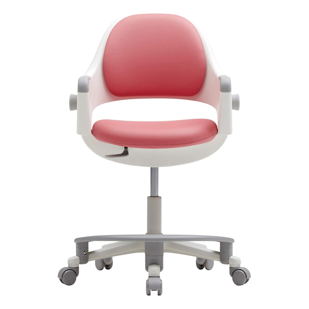 SIDIZ Ringo Swivel Series Kid Desk Chair with Sit Brake Casters, Pink