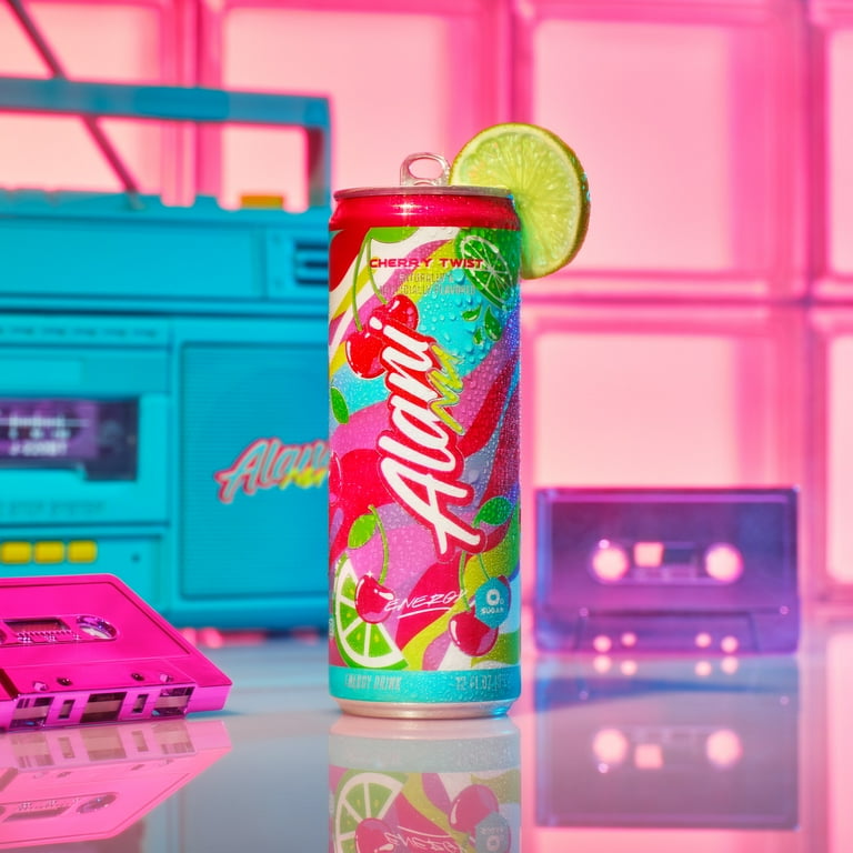 アワワ Alani Nu Cherry Twist Energy Drink 12 fl oz Can with 200mg