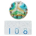 thumbnail image 2 of Aellinatey Clock Roman Arabic Numeral Mold Silicone Epoxy Resin Pendant Mold for Crafts, 2 of 15