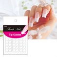 thumbnail image 2 of 100 Sheets Nail Art Sticker DIY French Tip Guide Sticker Manicure Nail Tip Decal, 2 of 5