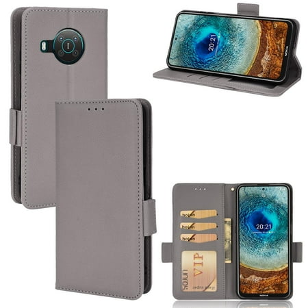 Case for Nokia X100 Side Buckle Card Slots Holder Wallet Magnetic Pu Leather