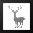 thumbnail image 2 of Hogan, Melody 12x12 Black Modern Framed Museum Art Print Titled - Silver Deer 4, 2 of 5