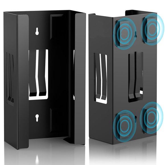 Soporte magnético para guantera Mxsapve, soporte de pared, metal negro