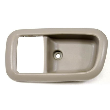 - PT Auto Warehouse TO-2950G-2RL - Inner Interior Inside Door Handle Trim/Bezel, Gray (Charcoal) - Extended Cab Only - Driver Side Rear