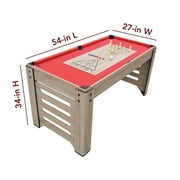 Hathaway Madison 6-in-1 Multi Game Table with Foosball, Table Tennis, 54-in