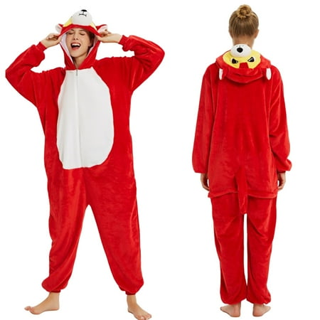 GHSOHS Robes for Women Pajamas Lingerie  Sleep & Lounge Cartoon Animal Umpsuits for Men Women Unisex Cute Thickened Couples Velvet Home Adult 1 Piece Pajamas Sleepwear Sleepshirt Robe Nightgown