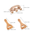 thumbnail image 3 of 3 rodillos de masaje manuales de madera para la espalda., 3 of 8
