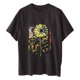 thumbnail image 3 of Blusa suelta de manga corta con cuello redondo y estampado a la moda para mujer Pompotops  hfajkhk133524, 3 of 7