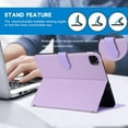 thumbnail image 4 of Allytechgroup Flip Case for iPad Air 11-inch M3/M2 (2025/2024) & iPad Pro 11 Inch 2022/2021/2020/2018/iPad Air 5th/4th Gen, Slim PU Leather Protective Cover with Auto Sleep/Wake Bumper, Purple, 4 of 8