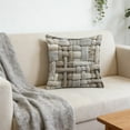 thumbnail image 4 of Pillowcase, Decorative Pillow Cover, Knit Pattern, Soft Short Lint Fabric, 18x18 Inches, Couch Bed Sofa Accent Pillow Cover, Machine Washable, Cozy Home Decor Pillowcase, 4 of 6