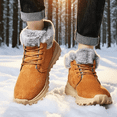 thumbnail image 4 of Men's Winter Boots Keep Warm Snow Boots with Long Fleece Lining for Outdoor Use Wide Toe Winter Shoes, 4 of 5