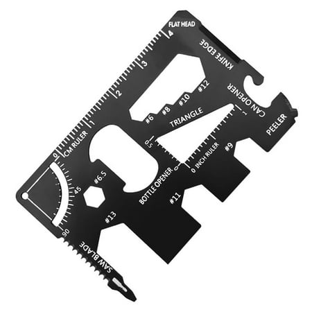 SJXHJH Stainless Steel Multitool Card Compact Credit Card Outdoor Tool With 11 Functions For Camping Hiking And Emergency Situations Stocking Stuffers for Adults Men
