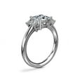 thumbnail image 6 of 1.20 Ct Brilliant Princess Cut Natural Diamond Elegant Three Stone Wedding Ring for her Solid 950 Platinum Size 6, 6 of 9