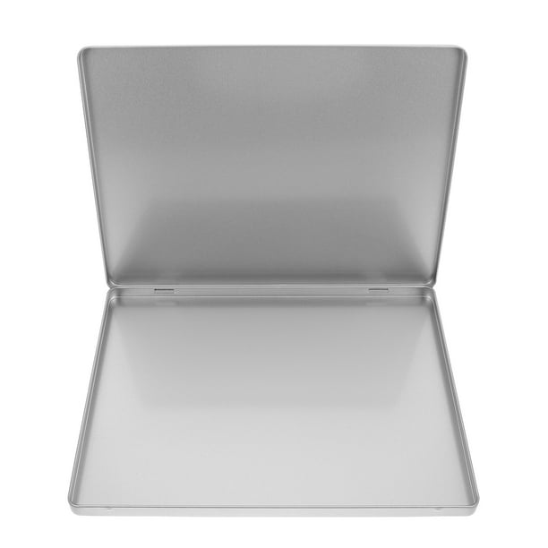 ColoMX Archivadores con tapa: Archivador metálico portátil A4 para documentos importantes - Organizador de fotos con tapa - Caja resistente para organizar el escritorio y viajar