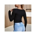 thumbnail image 2 of ALFANI Intimates Black Knit Round Neck Sleep Shirt Pajama Top L, 2 of 2