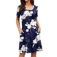 thumbnail image 2 of TARAINYA Summer Dresses for Women Trendy Mini Swing Dress Casual Beach Sundress with Pockets, 2 of 6