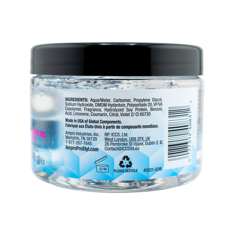 アンドエー 3 in 1 Clear Gel 100g 3本セット 3 pack) Ampro Clear Ice® Ultra Hold Protein Unisex Styling Gel
