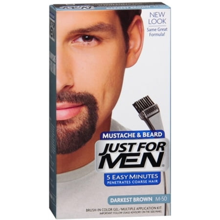 JUST FOR MEN Color Gel Mustache & Beard, M-50 Darkest Brown 1 ea ... JUST FOR MEN Color Gel Mustache & Beard, M-50 Darkest Brown 1 ea ...