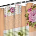 thumbnail image 3 of Pioneer Flower Floral Print Pattern Shower Curtain 36"x72" ,Bathroom Decorative Shower Curtains Set with 12 Hooks,Modern Waterproof Washable Shower Curtain, 3 of 6