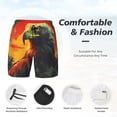 thumbnail image 3 of Daiia Hawaiian Style Bald Eagle Mens Swim Trunks Swim Shorts Quick Dry Swim Shorts with Mesh Lining Pockets-Small, 3 of 9