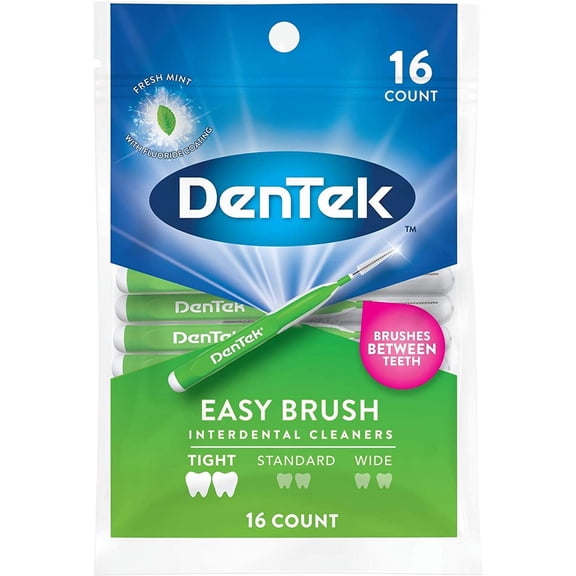 DenTek Easy Brush Cleaners Extra Tight 16 ea (Pack of 3)