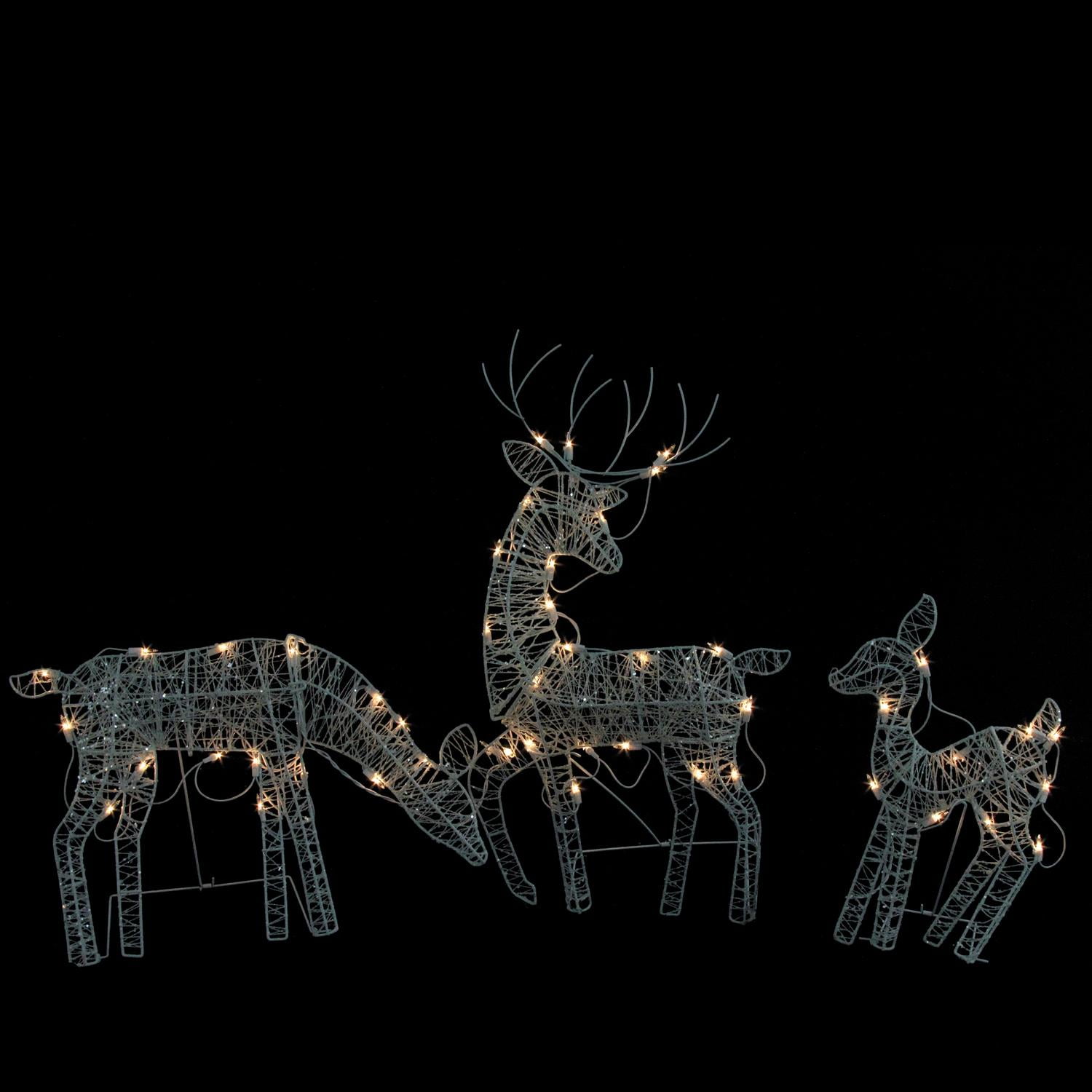 outdoor lighted reindeer