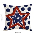 thumbnail image 3 of Beautynvta 4th of July Pillow Covers, 18x18 Inch, American Flag Stars Patriotic Throw Pillow Covers, Independence Day Memorial Day Cushion Case for Sofa Couch, 3 of 6
