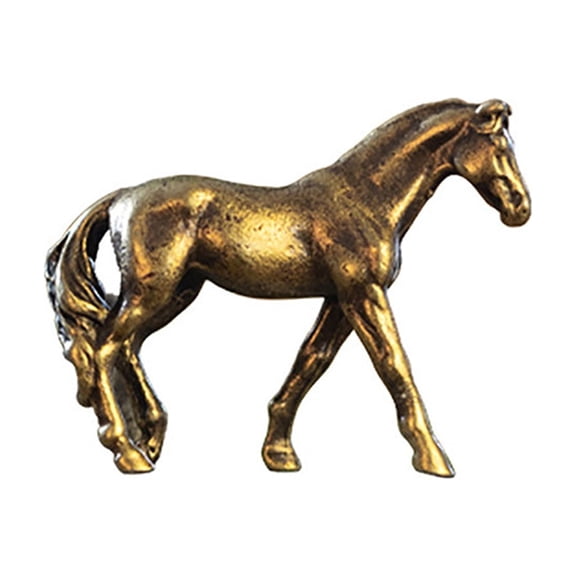 Antique Bronze Horse Statue Desk Decorations Copper Horse Figurines Ornaments Home Decor Accessories for Living Room