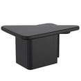 thumbnail image 3 of Pemberly Row Mid-Century Modern Solid Wood 2pc Coffee Table Set Black, 3 of 7