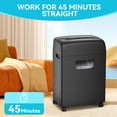 thumbnail image 5 of Paper Shredder,18-Sheet High Security Level P-4 Heavy Duty Paper/Card Shredder for Home Office by 5.28 Gallons Pullout Waste Bin (ETL), 5 of 9