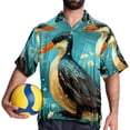 thumbnail image 4 of Platypus Men's Printed Casual Button Down Short Sleeve Beach Shirts, 4 of 6