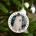 thumbnail image 6 of Customized Dog Photo Ceramic Christmas Ornament, Personalized Frame Dog Christmas Ornament with Name, Custom Any Pet Picture Ornament Xmas, Pet Ceramic Ornament Xmas Gift for Dog Dad Dog Mom SjiosR, 6 of 6