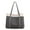 Gray, variant on HuaAngel Large Capacity Lightweight Canvas Tote Bag with 15.6 Inch Laptop Compartment for Work College Travel Casual Stylish Durable