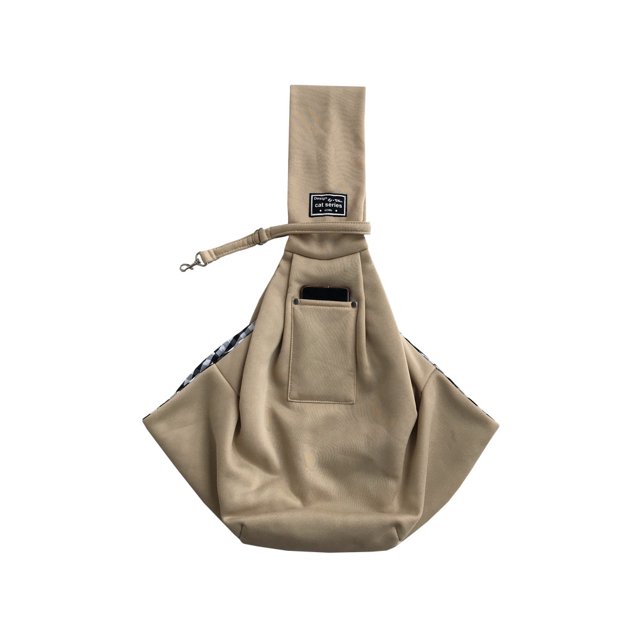 Greeniant Bolsa de transporte portátil Universal para mascotas, bandolera para animales, bolso de hombro, soporte para teléfono, bolsa a prueba de Aseo de mascotas Caqui Greeniant PT004278-01