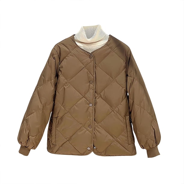 Parkas de manga larga para mujer, abrigo largo de algodón con capucha y bolsillo, color liso, a la moda