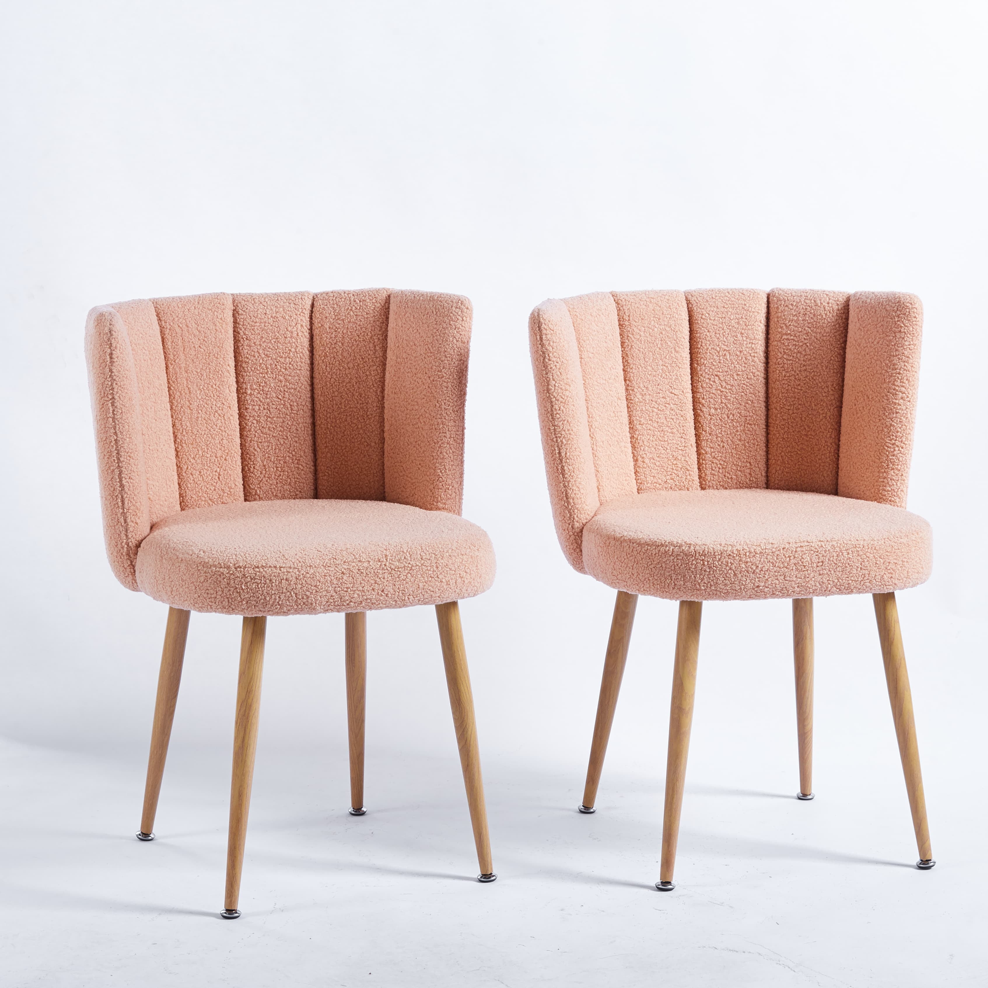 MAYEERTY Modern Beige Dining Chair Dining Living Room Set of 2