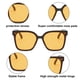 thumbnail image 3 of Gafas anti-ultravioleta de estilo coreano con personalidad de tendencia retro, hechas de PC, 3 of 5
