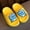 Yellow, variant on EDFBUYKRS toddler girlpers size 5 Dinosaur Children Slippers Cute Cartoon Beach Slippers for Kids Non Boys Girls Summer Shoes