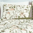 thumbnail image 2 of ESCA 3-Piece Teige Olive Mushroom Bedspread Set with 2 Pillow Shams, Mushroom Quilt Set Queen Size, 2 of 4