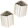 thumbnail image 1 of Fashionable Rivet Shoulder Board Mens Shoulder Pads Clothing Decoration Golden Size 4.5×3.9×3.3In 1Pair, 1 of 5