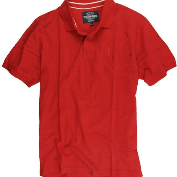 Ecko Unltd. Mens Armhole Embroidered Rhino Polo Shirt, Red, X-Small