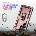 thumbnail image 7 of Decase Compatible with Samsung Galaxy S25 Edge 2025 Case+1-Pack Tempered Screen Protector,Military Grade Drop Protection Cover with 360° Rotating Kickstand,Heavy Duty Shockproof Phone Case,Rosegold, 7 of 7