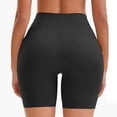 thumbnail image 2 of AKOEE Women's Yoga Leggings Shorts High Waist Slim Fit Stretchy Quick Dry Biker Workout Gym Shorts Activewear (XL, Black), 2 of 6