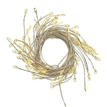 Indoor/Outdoor 100-Count Battery-Operated LED Cluster Garland Christmas String Lights, Warm White, 4', by Holiday Time