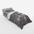 thumbnail image 3 of Ambesonne Grunge Bedding Set 4 Pcs, Formula Science Graphic, Queen, Dimgray Orange White, 3 of 3