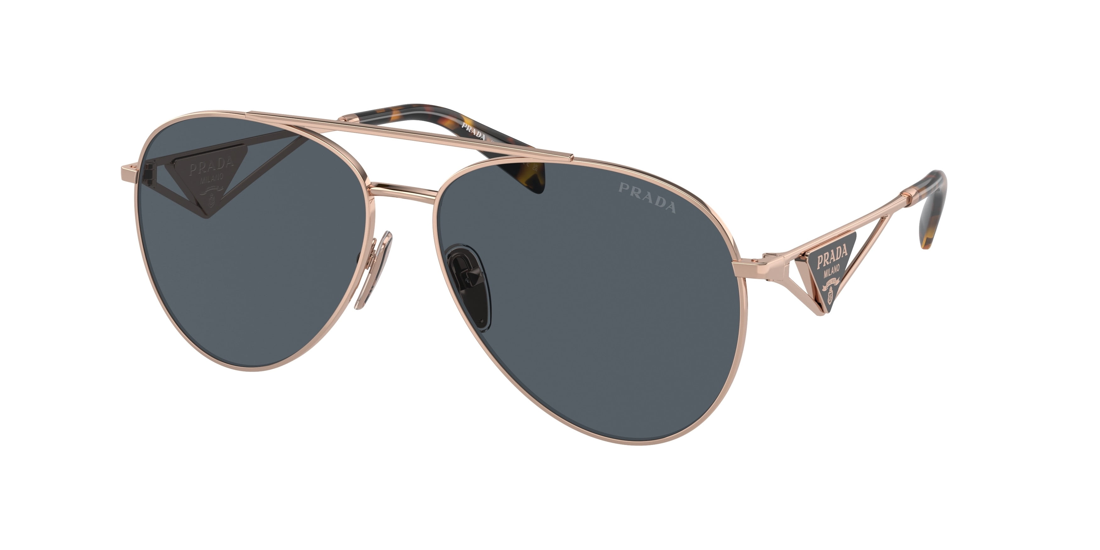 Sunglasses Prada PR 17 WS 1AB5S0 Black Dark Grey - Walmart.com