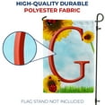 thumbnail image 5 of America Forever Summer Sunflower Ladybugs Monogram Garden Flag Letter G 12.5 x 18 inches Yellow Floral Spring Double Sided Vertical Outdoor Yard Lawn Decorative Yellow Hello Sunshine Garden Flag, 5 of 5